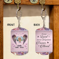 Personalized Memorial Wings Aluminum Keychain - Upload Photo - Memorial Gift Idea For Family Member - Always Loved Never Forgotten Forever Missed