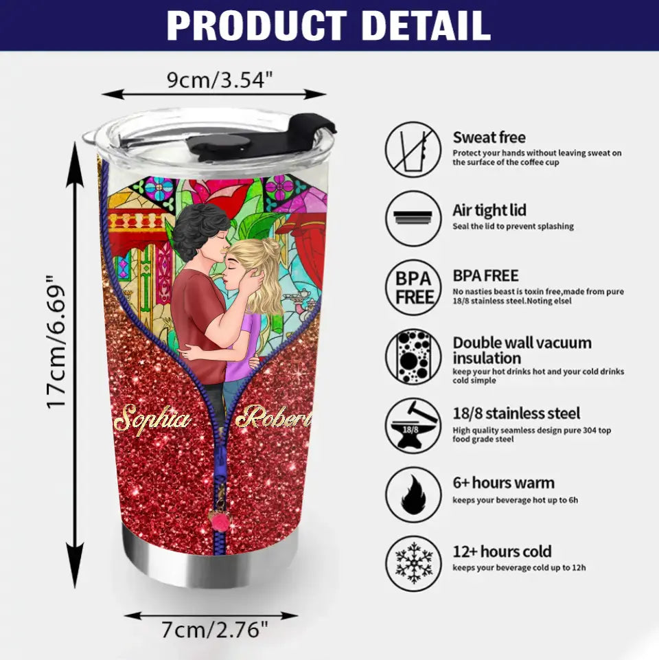 Personalized Couple Tumbler - Gift Idea For Couple/Him/Her/Valentine's Day - Annoying Each Other For 5 Years And Still Going Strong