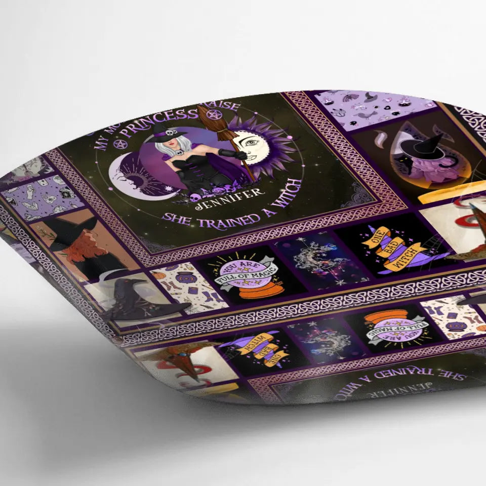 Personalized Witch Quilt/Fleece Blanket/Pillow Cover - Halloween Gift Idea For Witch Lovers - Remember Whose Daughter You Are