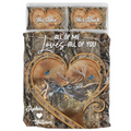Personalized Deer Couple Quilt Bed Sets - Gift Idea For Couple - All Of Me Loves All Of You