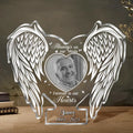 Personalized Memorial Photo Acrylic Plaque - Christmas/Memorial Gift Idea for Family - Always On Our Minds Forever In Our Hearts