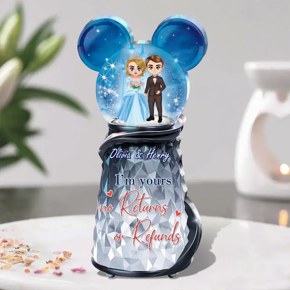 Personalized Couple Acrylic Plaque - Wedding/Anniversary Gift Idea For Couple - I'm Yours No Returns  Or Refunds