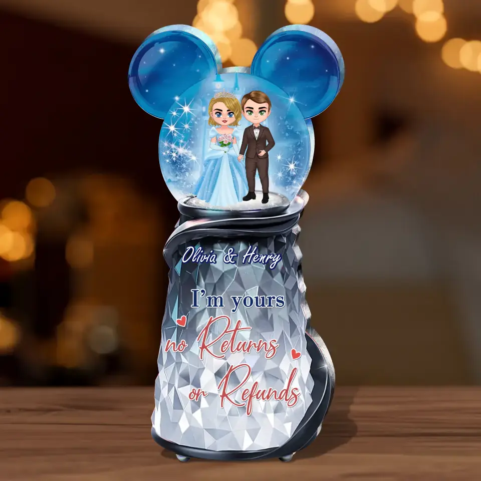 Personalized Couple Acrylic Plaque - Wedding/Anniversary Gift Idea For Couple - I'm Yours No Returns  Or Refunds
