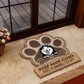 Personalized Dog Doormat - Up to 3 Dogs - Gift Idea For Dog Lover - Keep Door Closed  Dogs Planning Escape