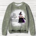 Personalized Witch AOP Sweater - Gift Idea For Witch Lover - Will Burn Sage And Bridges As Needed