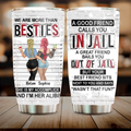 Personalized Cool Besties Tumbler - Gift Idea For Friends/Sisters - We Are More Than Besties