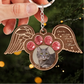 Personalized Memorial Wooden Keychain - Memorial Gift Idea For Pet Lover - Once By My Side Forever In My Heart