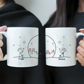 Personalized Couple Coffee Mug - Gift Idea For Couple/Him/Her/Valentine's Day - I Miss You