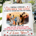 Personalized Riding Horse Couple Fleece Throw Blanket & Quilt - Valentine's Day Gift Idea For Couple/Him & Her - I'd Find You Sooner