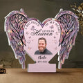 Personalized Memorial Acrylic Plaque - Memorial Gift Idea For Family Member - A Big Piece Of My Heart Lives In Heaven