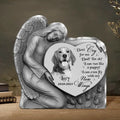 Personalized Angel Heart Memorial Dog Acrylic Plaque - Memorial Gift Idea For Dog Lover - Upload Photo - Don't Cry For Me Dad I'm Ok