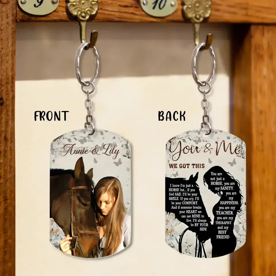 Personalized Memorial Horse Aluminum Keychain - Memorial Gift Idea For Horse Lover - Not Just A Horse