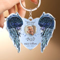 Personalized Memorial Acrylic Keychain - Upload Photo - Memorial Gift Idea For Family Member - Your Wings Were Ready But My Heart Was Not