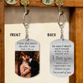 Personalized Couple Aluminum Keychain - Gift Idea For Couple/Him/Her/Valentine's Day - I Love You More The End I Win