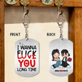 Personalized Couple Aluminum Keychain - Gift Idea For Couple/Him/Her/Valentine's Day - I Love You