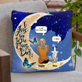 Personalized Memorial Pet Pillow Cover - Up to 4 Pets - Best Gift For Dog/Cat Lover - I Love You To The Moon & Back