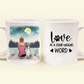 Personalized Pets Mom Mug - Mom With Up to 4 Pets - Best Gift For Cat Lovers, Dog Lovers - Love Is A Four-Legged Word