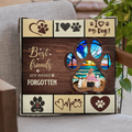 Personalized Pet Mom/Dad Pillow Cover - Gift Idea For Pet Lover with up to 3 Pets - Best Friends Are Never Forgotten