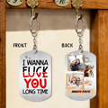 Personalized Couple Photo Aluminum Keychain - Gift Idea For Couple/Him/Her/Valentine's Day - I Love You