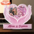 Personalized Upload Photo Acrylic Plaque - Gift Idea To Mom From Daughter - Upload Photo - Mom Your Arms Forever Open