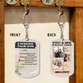 Personalized Photo Couple Aluminum Keychain - Gift Idea for Couple/Him/Her - Upload Photos - Fall Deeply In Love With You
