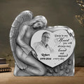 Personalized Angel Heart Memorial Acrylic Plaque - Memorial Gift Idea For Family Member/Pet Lover - Upload Photo - Deep In My Heart You Will Always Stay Loved And Missed Every Day