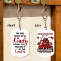 Personalized Couple Aluminum Keychain - 
 Gift Idea For Couple/Him/Her - My Bum Would Be So Lonely