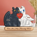 Personalized Dragon Couple Wooden Puzzle - Gift Idea For Couple/Him/Her/Valentine's Day - You Are My Missing Piece