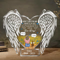 Personalized Memorial Cat Acrylic Plaque - Memorial Gift Idea for Dog/Cat Owners - Don't Cry For Me Mom! I'm Ok