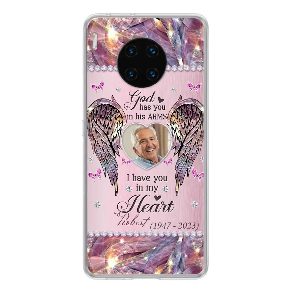 Custom Personalized Memorial Phone Case - Memorial Gift Idea For Family - Case For Oppo/Xiaomi/Huawei - God Has You In His Arms