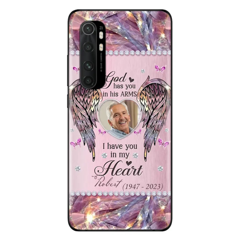 Custom Personalized Memorial Phone Case - Memorial Gift Idea For Family - Case For Oppo/Xiaomi/Huawei - God Has You In His Arms