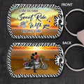 Personalized Riding Couple Aluminum Keychain - Gift Idea For Couple/Her/Him - Life Is One Sweet Ride With You By My Side