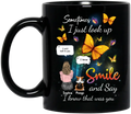 Personalized Memorial Dog Mom Coffee Mug - Gift Idea For Dog Owners - Up to 4 Dogs - Sometimes I Just Look Up