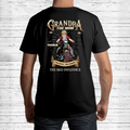 Personalized Grandpa The Bad Influence Biker T-shirt - Design On The Back - Gift Idea For Grandpa/Father's Day - Grandpa The Man The Myth The Legend