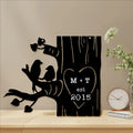 Personalized Couple/Family Metal Sign - Couple/Parents With Up to 4 Kids - Gift For Couple