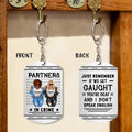 Personalized Besties Aluminum Keychain - Gift Idea For Friends/Besties/Sisters - Partners In Crime