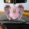 Personalized Memorial Heart Wings Acrylic Ornament - Upload Photo - Memorial Gift Idea For Family Member/Pet Lover - God Has You In His Arms I Have You In My Heart