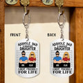 Personalized Dad/Mom And Daughter/Son Aluminum Keychain - Gift Idea For Father's Day/Mother's Day