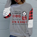 Personalized Pet AOP Sweater - Mother's Day Gift for Dog/Cat Lovers - I'm Not A Dog My Mom Said I'm A Baby