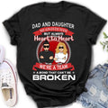 Personalized We're A Team Unisex T-shirt/Sweatshirt/Long Sleeve/Hoodie - Gift Idea For Mom/Dad/Daughter/Son - Not Always Eye To Eye But Heart To Heart