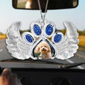 Personalized Memorial Dog Acrylic Car Ornament - Memorial Gift Idea For Pet Lover - Upload Photo - Your Wings Were Ready But My Heart Was Not