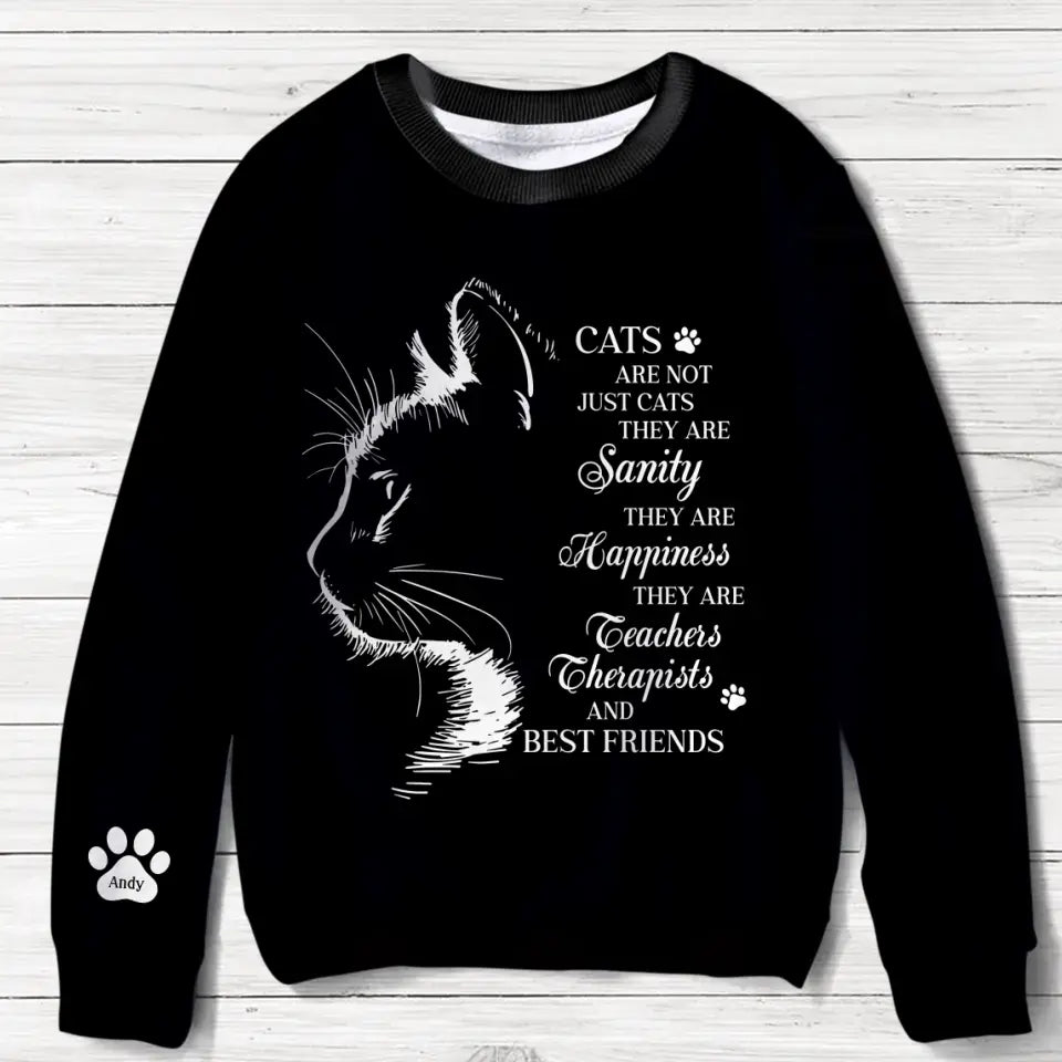 Personalized Cats Are Not Just Cats Sweater - Up to 10 Cats - Gift Idea For Cat Lover