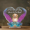 Personalized Memorial Pet Photo Wings Acrylic Plaque - Memorial Gift Idea For Pet Lover - Upload Photo
