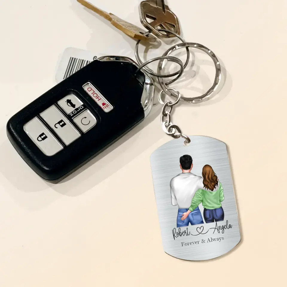 Personalized Couple Aluminum Keychain - 
 Gift Idea For Couple/Valentine's Day - In Case I Don't Say It Enough