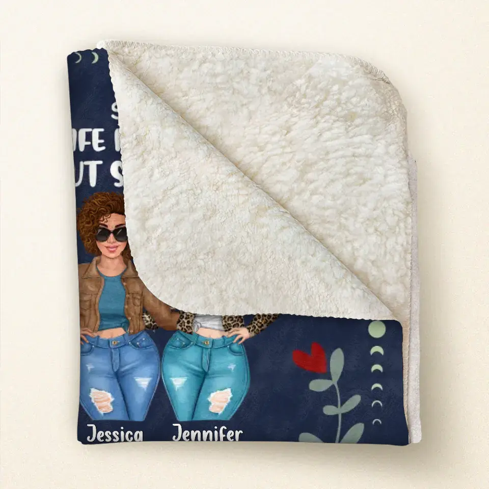 Personalized To My Sister Quilt/Fleece Throw Blanket - Gift Idea For Siblings - Never Feel That You Are Alone