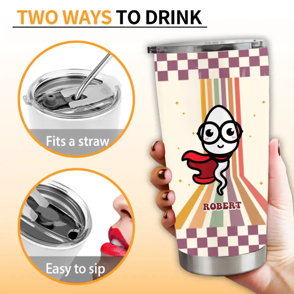 Personalized Mother Tumbler - Gift Idea For Mom/Mother's Day - Thanks For Not Swallowing Us