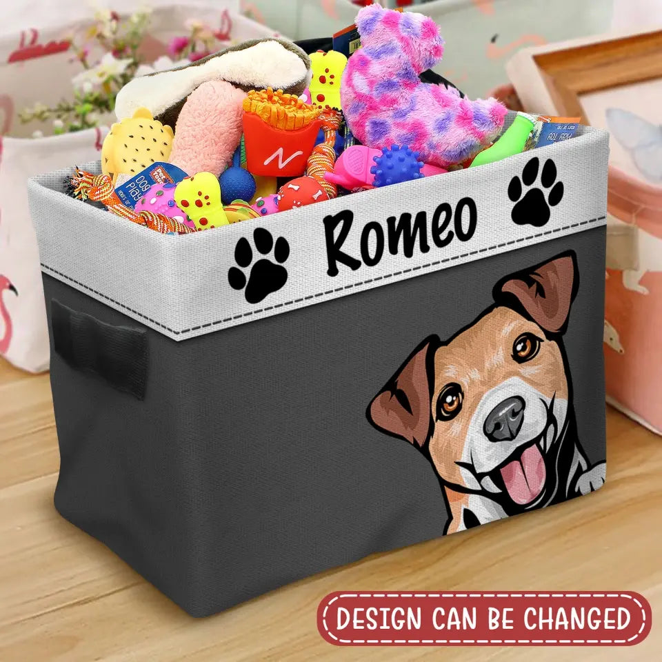 Custom Personalized Dog Storage Box - Gift Idea for Dog Lovers