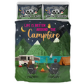Personalized Camping Quilt Bed Sets - Gift Idea For Family Camping Lovers - Up to 5 Kids, 4 Pets - Life Is Better Around The Campfire