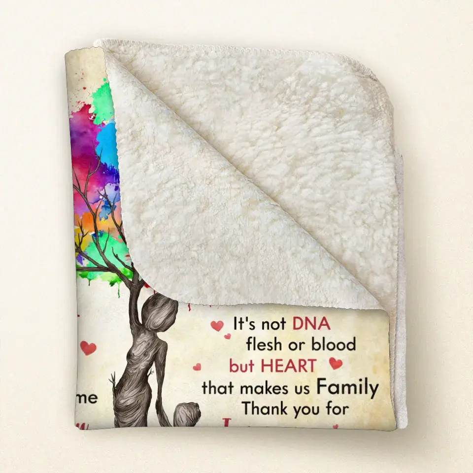 Personalized Bonus Mom Quilt/Fleece Throw Blanket/Pillow Cover - Mother's Day Gift Idea To Mom - Life Gave Us The Gift Of You