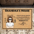 Personalized Grandma Doormat - Mother's Day Gift Idea Grandma - You Will Be Outside